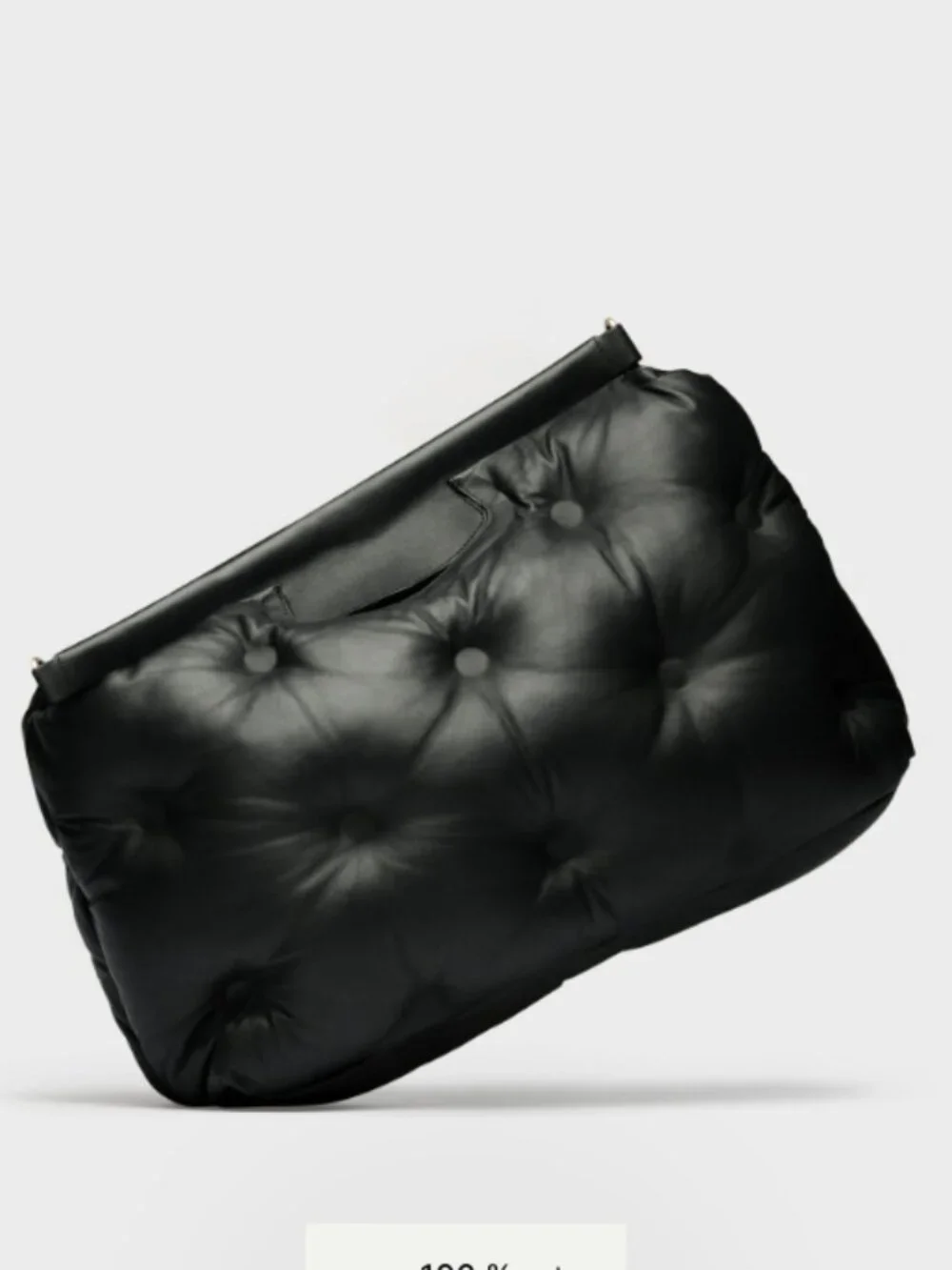 Maison Margiela - Glam Slam Classique Large Quilted Leather Bag, Black - Picture 2 of 11